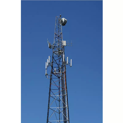 হট ডিপ গ্যালভানাইজড টিউবুলার স্টিল টাওয়ার 30m 60m Gsm কমিউনিকেশন টেলিকম